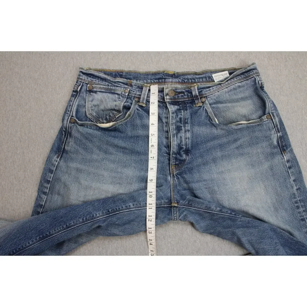 Levis Jeans Mens Size 34 X 30 Blue 514 Cotton Blend Button Fly Straight Stretch - Picture 8 of 9